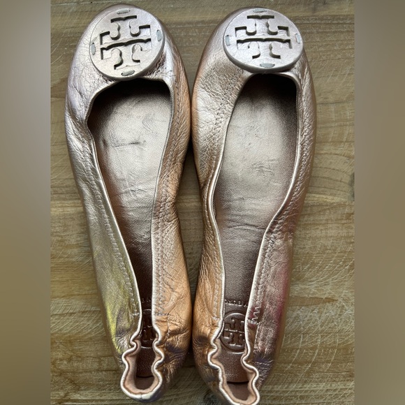 New Tory Burch Minnie Travel Leather Ballet Flat Size 6 - Picture 5 of 10